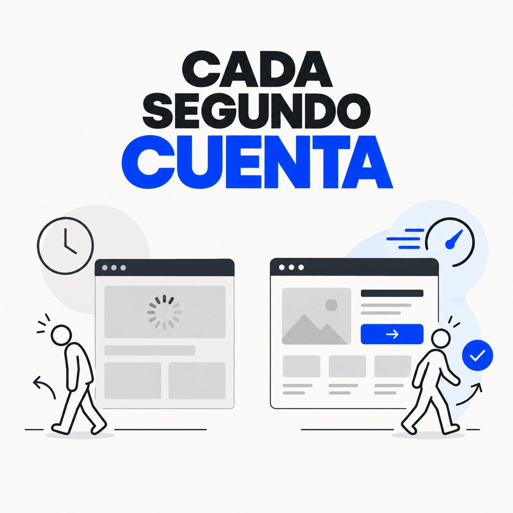 Cada segundo cuenta: una web rápida facilita la navegación y el contacto.